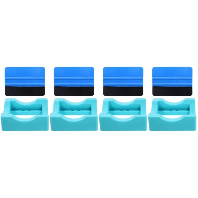 4 juegos de portavasos de silicona 3,5X8,5X10,2 cm gel de sílice