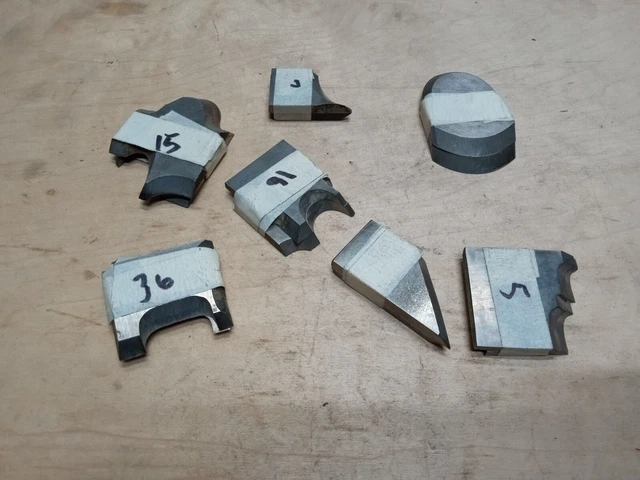 Planer Molder Knives Woodmaster Knife Molders Lot 7 (Sets Of 2)