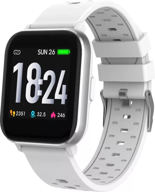 Denver SW-163 Smartwatch Fitnessuhr, weiß "wie neu"