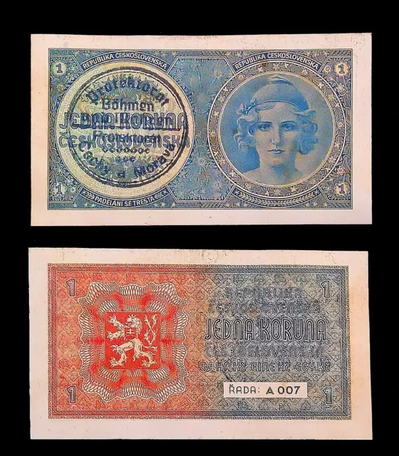 1939 - 1 Korona Bohemia & Moravia (REPRODUCTION)