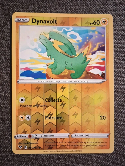 CARTE POKÉMON REVERSE Dynavolt 051/185 EB04 Epée Bouclier Voltage ...