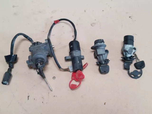 Joblot 4x Scooter Ignition Barrels Switches Peugeot Derbi