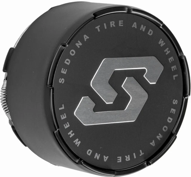Split 6 Wheel Replacment Cap Black 4/110-4/115