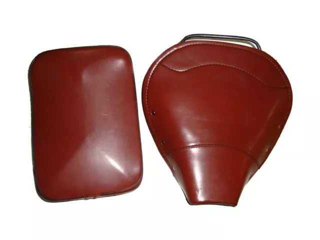 VESPA Front Saddle Rear Seat SET BROWN SATTEL SITZKISSEN set VBB,SUPER,PX,RALLY