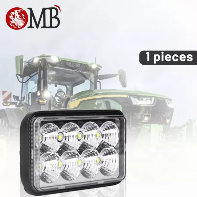 TL650 Flood LED Work Tractor Light For Ford New Holland Skid Steer High/low Beam