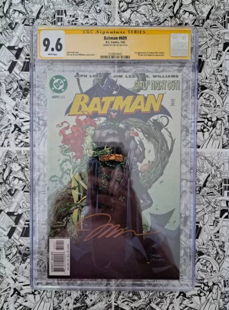 🔥Batman #609 Cgc 9.6 Ss Signed Jim Lee First Appearance Of Hush Tommy Elliot🔥