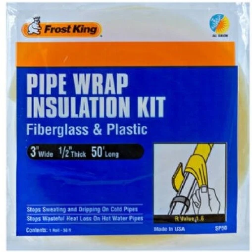 Thermwell Products SP50 Fiberglass Pipe Insulation Kit - Quantity 12