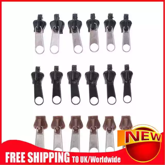 6pcs/set Universal Instant Fix Zipper Repair Kit Replacement Zip Slider