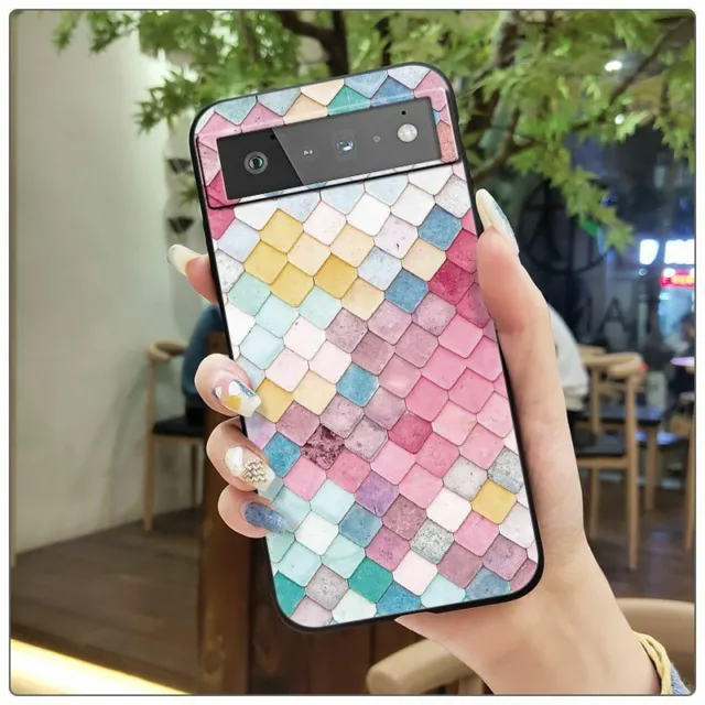 Case For Google Pixel 8 / 8 Pro 8A 7A 7 6A 6 4 XL Slim Cute Silicone Phone Cover 3