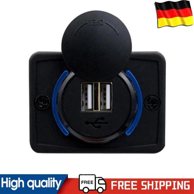 Cable Matters Adattatore Auto 3 Prese + 4 Porte USB – Con Display LED, Interruttori Singoli, Staffa Di Montaggio E 2 Fusibili