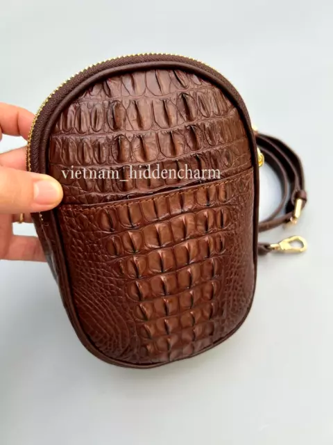 Funda/carteras/bolso para teléfono de cocodrilo auténtico - Billetera de...