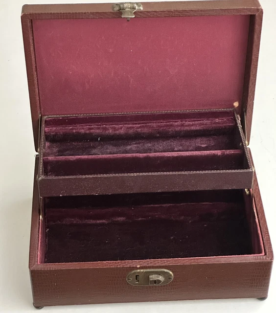 Vintage 1950's THORENS Musical Jewelry Box Clair de Lune No Key As Is