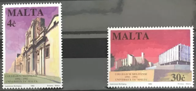 1992 Malta University of Malta Set of 2 SG934 - SG935 MNH