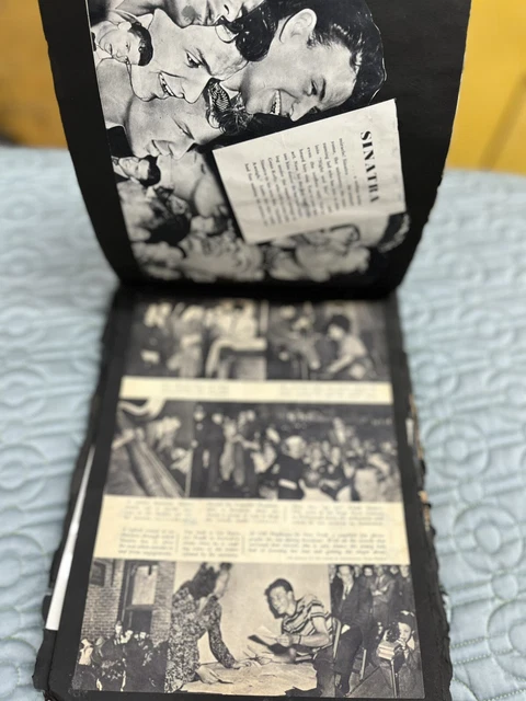 Libro de recortes casero de Frank Sinatra Libro de recortes casero de Frank Sinatra