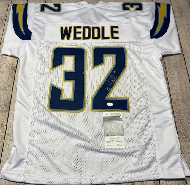 San Diego Chargers Eric Weddle Signed White  Custom Jersey  W/Jsa Coa!!