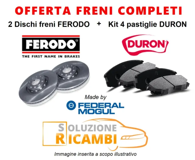 Kit Dischi + Pastiglie Freni Anteriori TOYOTA YARIS '99-'05 1.0 16V 50 KW 68 CV