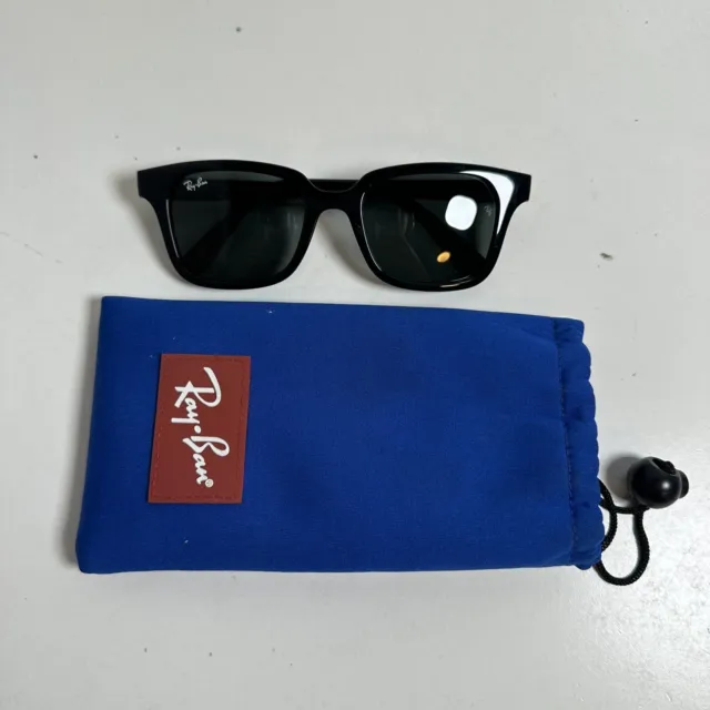 Ray-Ban RJ9071S 100/71 Sunglasses Kids Black Square 48mm USED Authentic