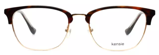 KENSIE Worthy DT Dark Tortoise Gold Womens Square Eyeglasses 51-18-140 B:40 2