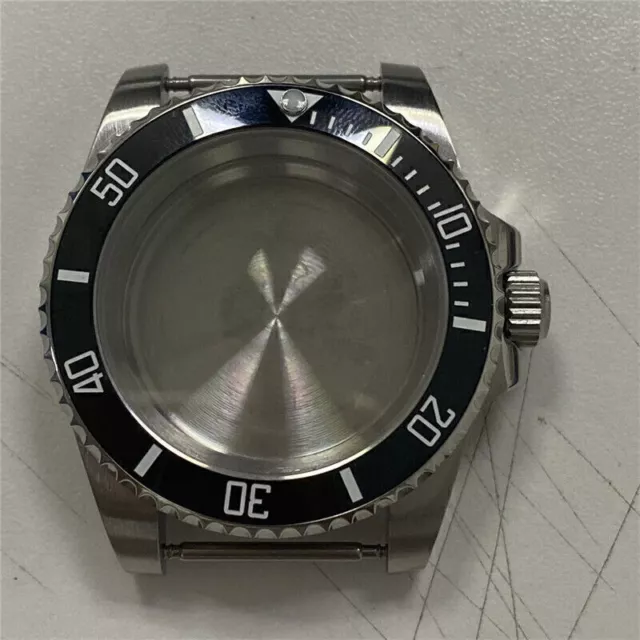 Parts Stainless Steel 40mm Watch Case Synthetic Mirror For NH35 NH36 Movement
