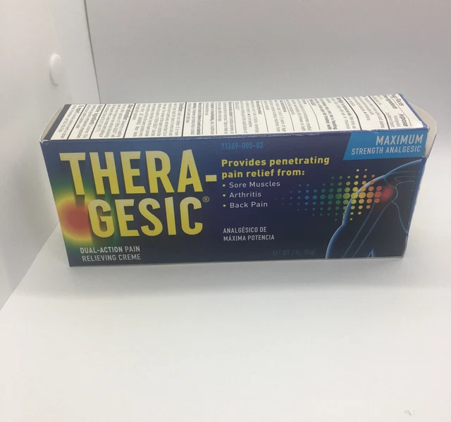 THERAGESIC MAXIMUM STRENGTH Pain Relieving Creme 3oz Cream Exp 05/24