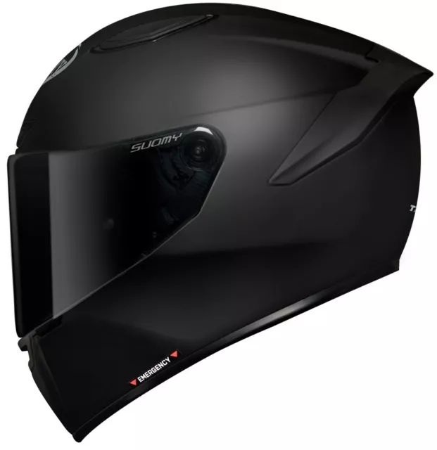 Casco Moto Helmet Integrale Top Racing Suomy Track-1 Nero Opaco Black Matt Tg M