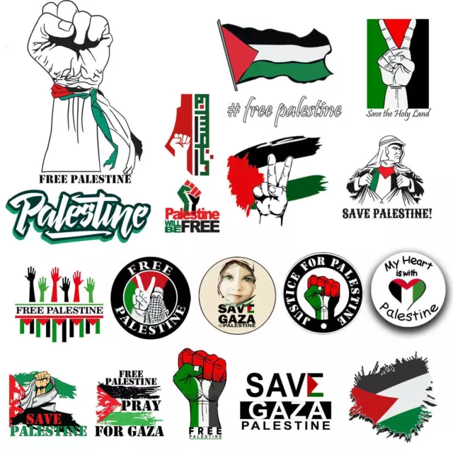 FREE PALESTINE VICTORY Save Gaza Car Protest Stickers Car Window Decal ...