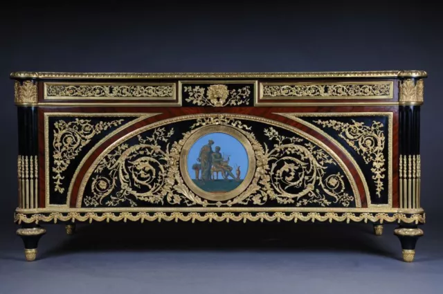 Imperialer Bureau Plat/Schreibtisch im Stil des Louis XVI L-Sam-480