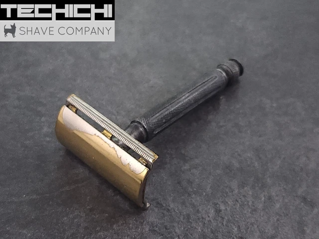 Gillette Contract Tech Black Vintage Double Edge Safety Razor Gillette Contract Tech Black Vintage Double Edge Safety Razor