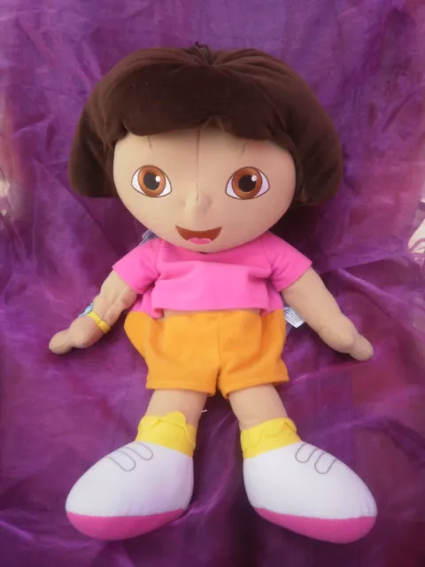 DOUDOU peluche range pyjama DORA L EXPLORATRICE 50 CM