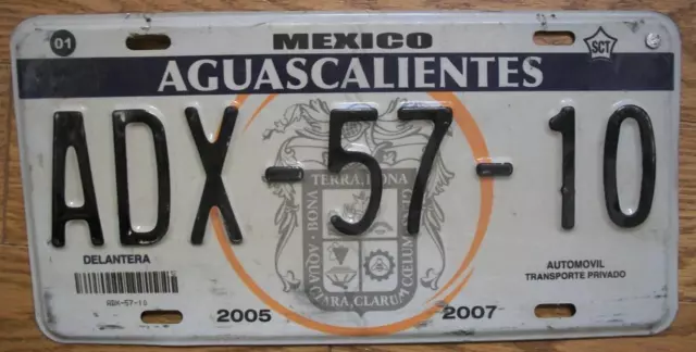 SINGLE MEXICO state of AGUASCALIENTES - ADX-57-10 - AUTOMOVIL