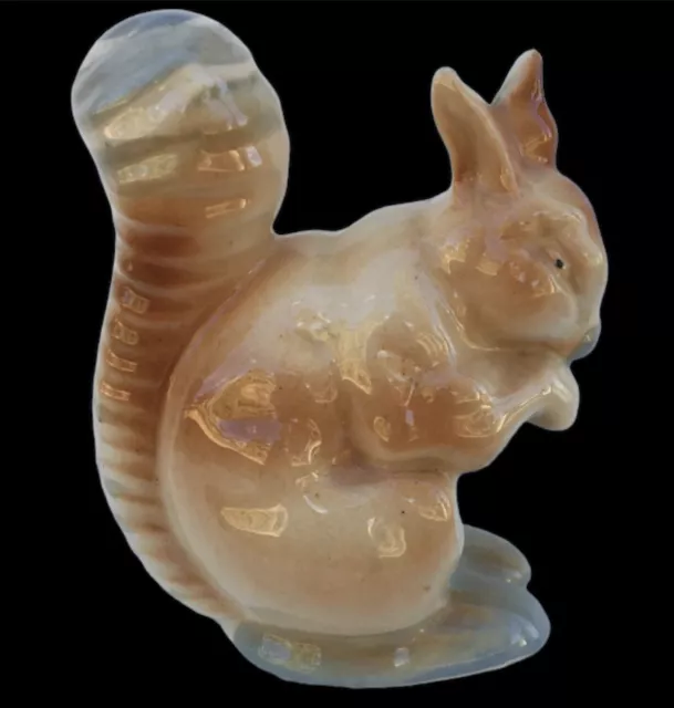 Vintage Ceramic Glazed Squirrel Figurine