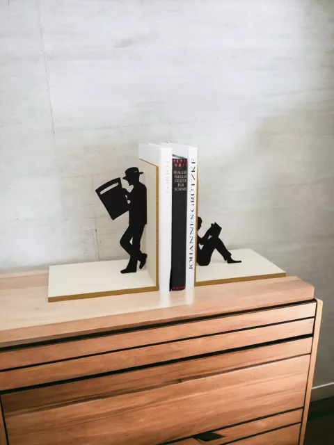 Stick Book Ends Book lovers Bookends Can Be Personalised Gift 2024