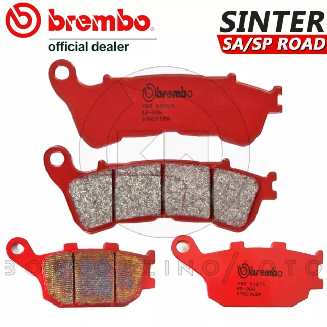 Pastiglie Freno Brembo Sa Anteriori + Posteriori Honda Nc 700 X Abs 2012 - 2013