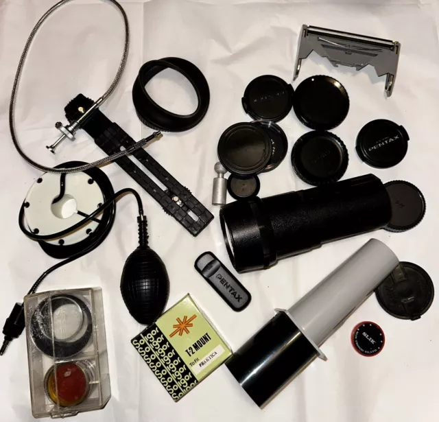 Big Lot Camera Parts: Filters, T-2 Mount Kodak Projection Lens Covers Assortment