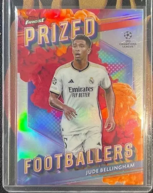JUDE BELLINGHAM 2024 Topps Finest UCC Prized Footballers Fusion Red