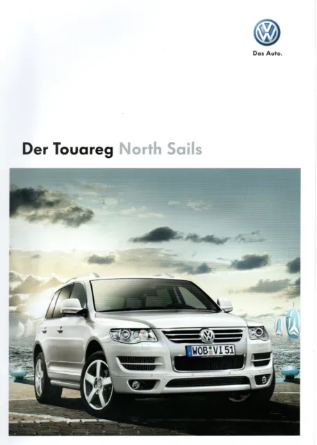 VW Prospekt / Brochure mit Preisliste VW Touareg North Sails  Msi 2009