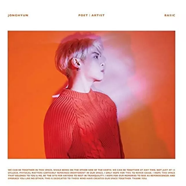 Shinee Jonghyun Poet Artiste K-Pop Solo Album CD Corée Usine Scellé Pop Musique