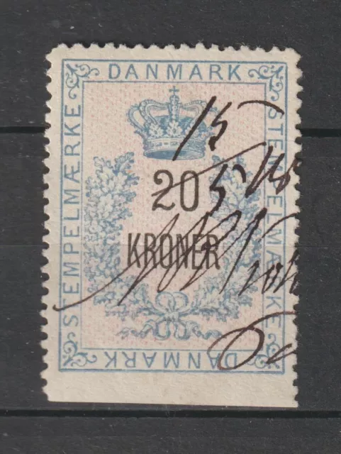 Denmark Revenue Stamp Fiscal Fiscaux Excise Stempelmaerke Danmark Selection 2