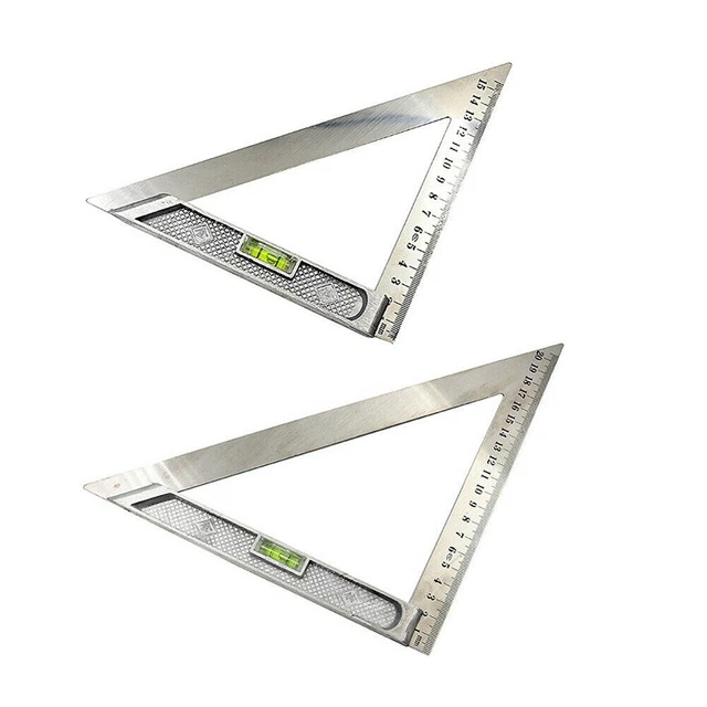 90 Degree Right Angle Ruler – Stainless Steel Double-Sided Scale, Inside & Outside Measurement, 500mm X 250mm