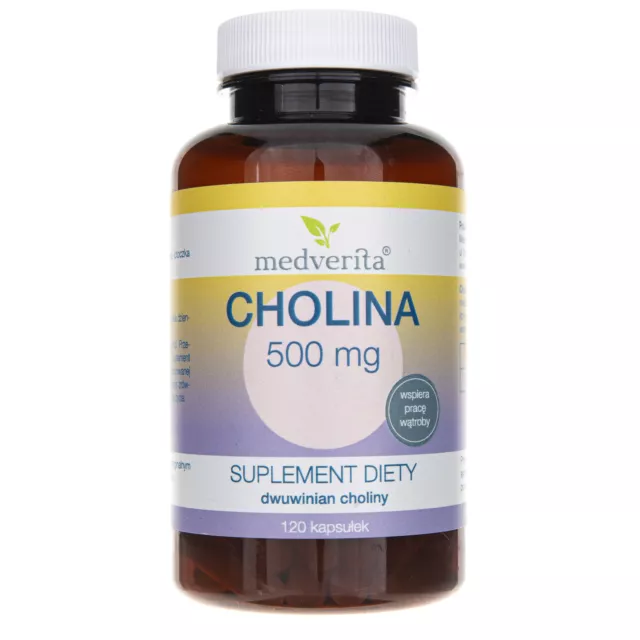 Medverita Choline 500 mg, 120 capsules