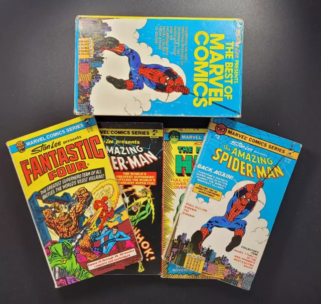 Best of Marvel 4 Book Set Pocket Book Paperback PB Pocket (1977 and 1978 Marvel)