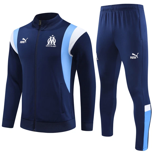 SURVÊTEMENT OM OLYMPIQUE de Marseille 20232024, S,M,L,XL,XXL Bleu