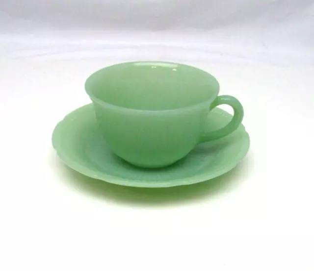 Vintage Jade-ite Lancaster ALICE Cup & Saucer NOS
