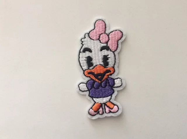 2.5” Disney Baby Daisy Duck Classic Logo DIY Iron On Embroidered Applique Patch