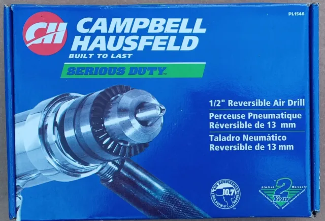 Campbell 1/2 Reversible Air DrillHausfeld
