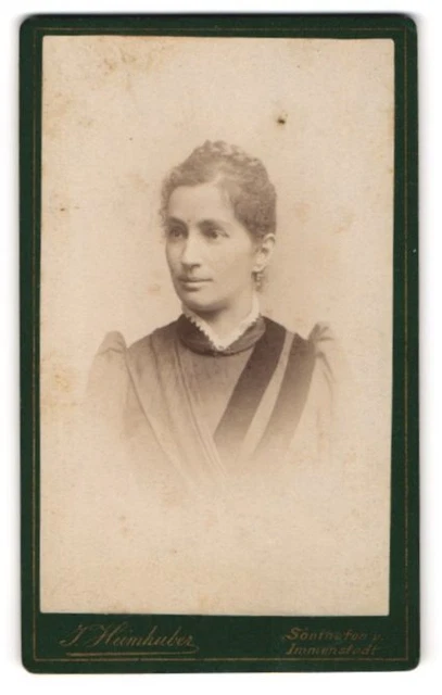 Fotografie J. Heimhuber, Sonthofen, Junge Dame mit Flechtfrisur