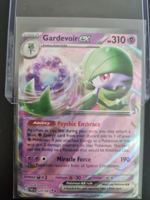 Pokémon TCG Gardevoir ex Scarlet & Violet: Paldean Fates 029/091 Holo Double...