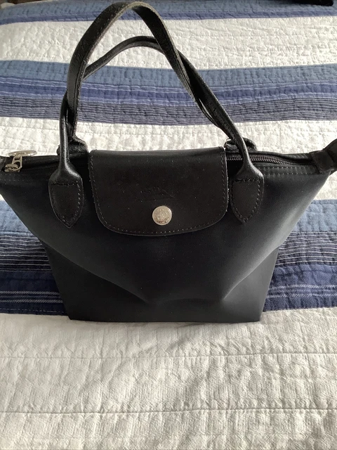 Longchamp Le Pliage Modele Depose Nylon/Leather Mini Handbag
