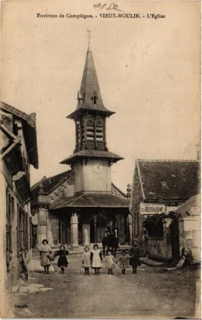 CPA AK Env. de COMPIEGNE - Vieux-Moulin - L'Église (259388)