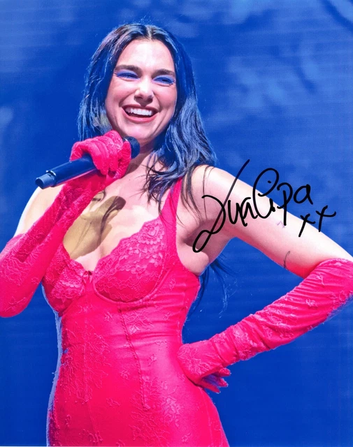 Signed Photo of Dua Lipa 10"x8" with Certificate of Authenticity